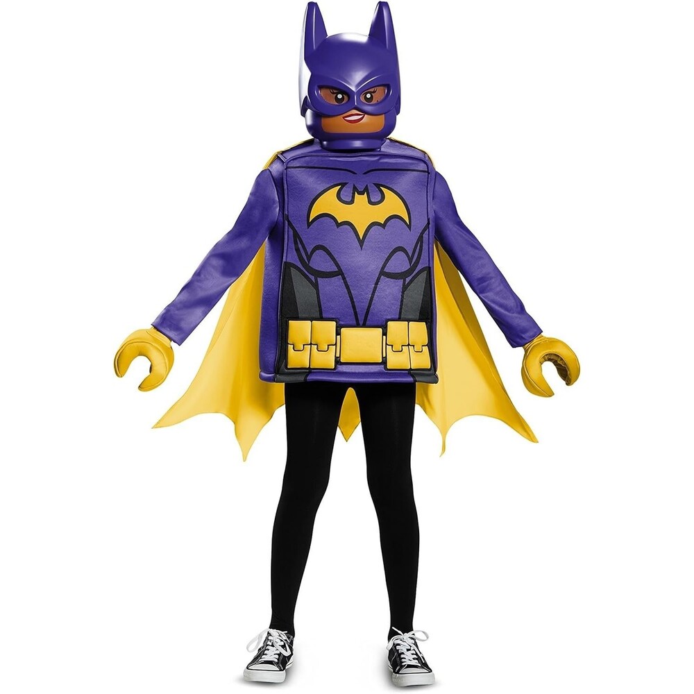 Batgirl LEGO Movie Deluxe Girls Costume M 7–8 – Tunic Cape Mask Mitts -No Pants